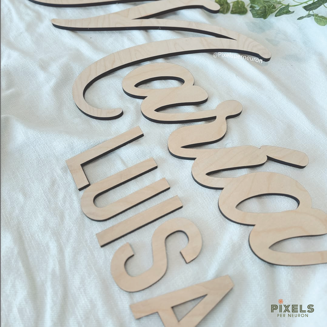 Wood Name Sign – Custom Wall Decor