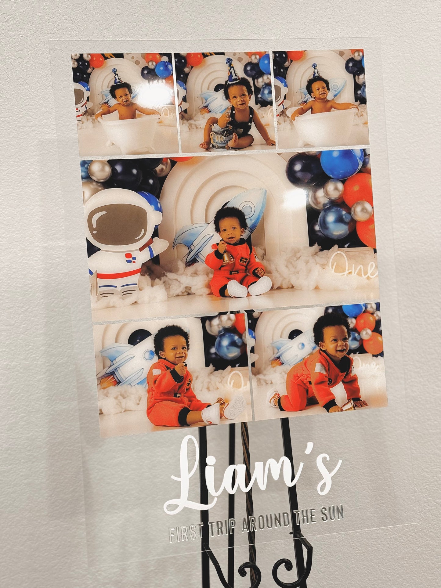 Custom Acrylic Welcome Sign with Photo – High-Resolution UV Printing or 3D Raised Lettering