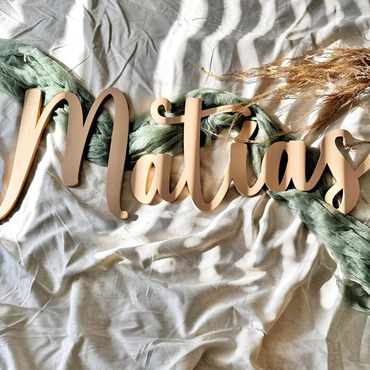 Wood Name Sign – Custom Wall Decor