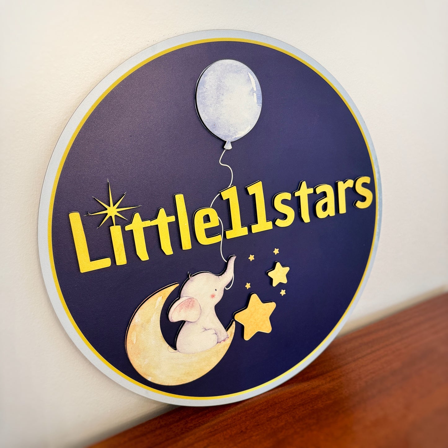 3D wood Logo sign