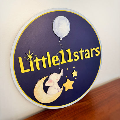 3D wood Logo sign