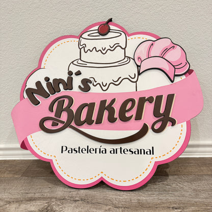 3D wood Logo sign